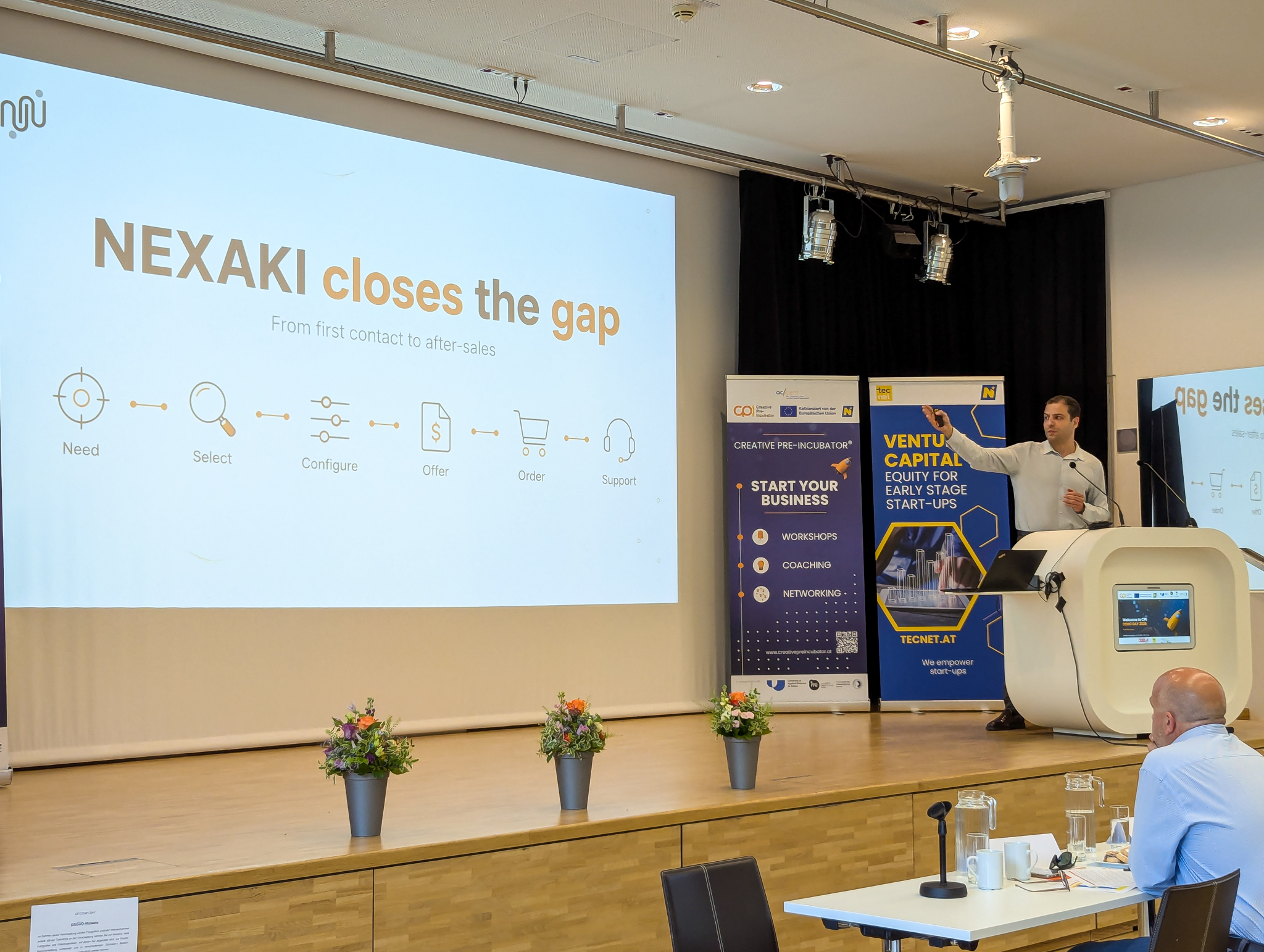NEXAKI Präsentation beim Creative Pre-Incubator Demo Day